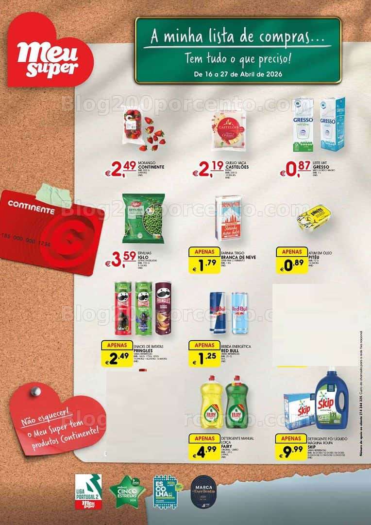 Antevisão Folheto MEU SUPER Promoções de 16 a 27 abril