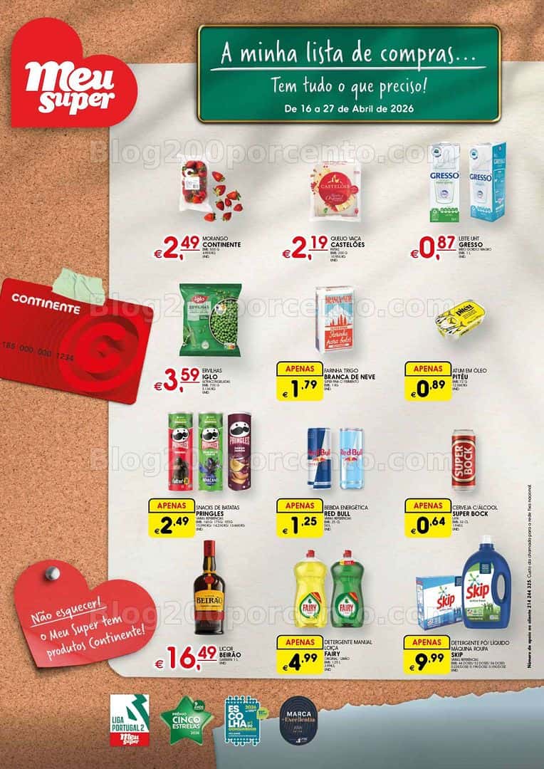 Antevisão Folheto MEU SUPER Promoções de 16 a 27 abril