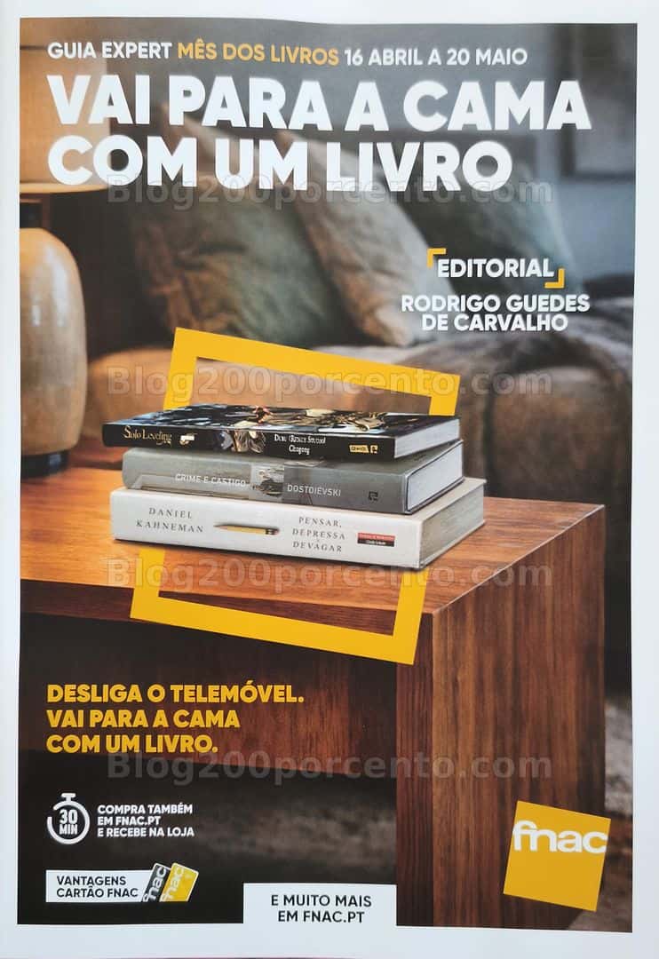 Antevisão Folheto FNAC Mês dos Livros Promoções de 16 abril a 20 maio