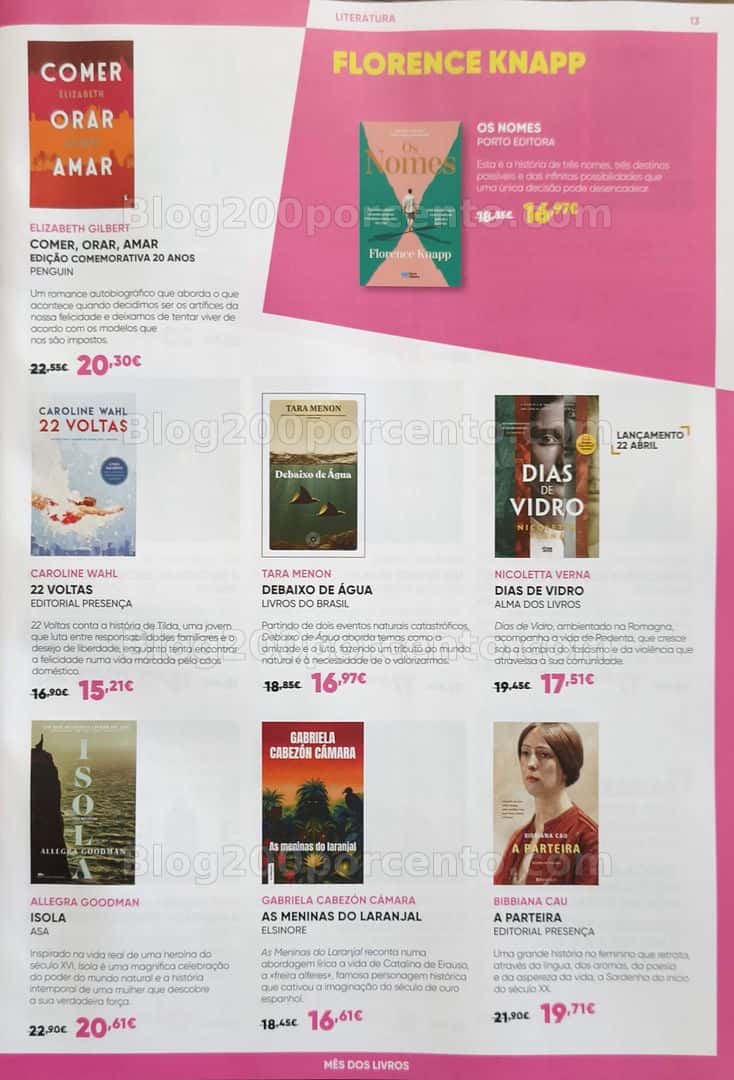 Antevisão Folheto FNAC Mês dos Livros Promoções de 16 abril a 20 maio