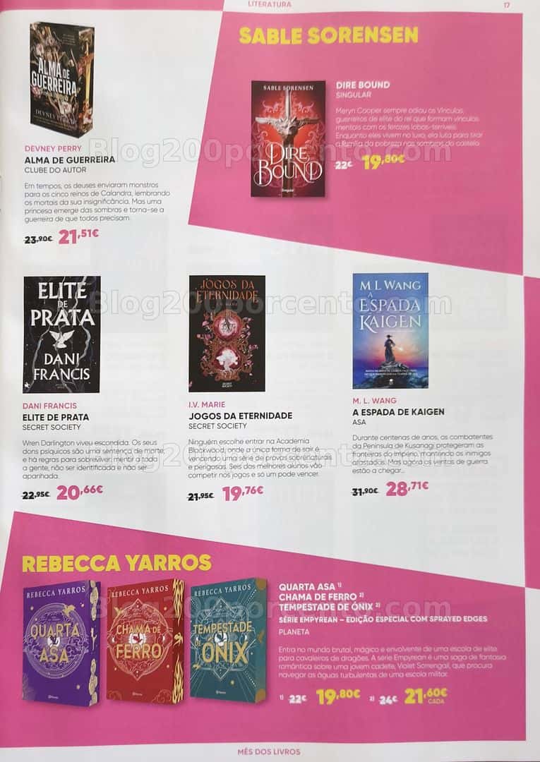 Antevisão Folheto FNAC Mês dos Livros Promoções de 16 abril a 20 maio