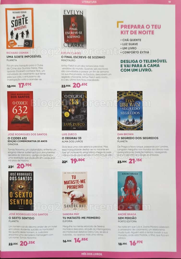 Antevisão Folheto FNAC Mês dos Livros Promoções de 16 abril a 20 maio