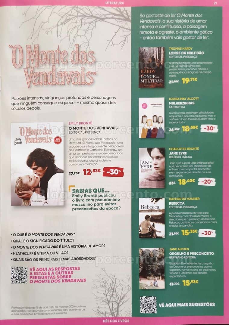 Antevisão Folheto FNAC Mês dos Livros Promoções de 16 abril a 20 maio