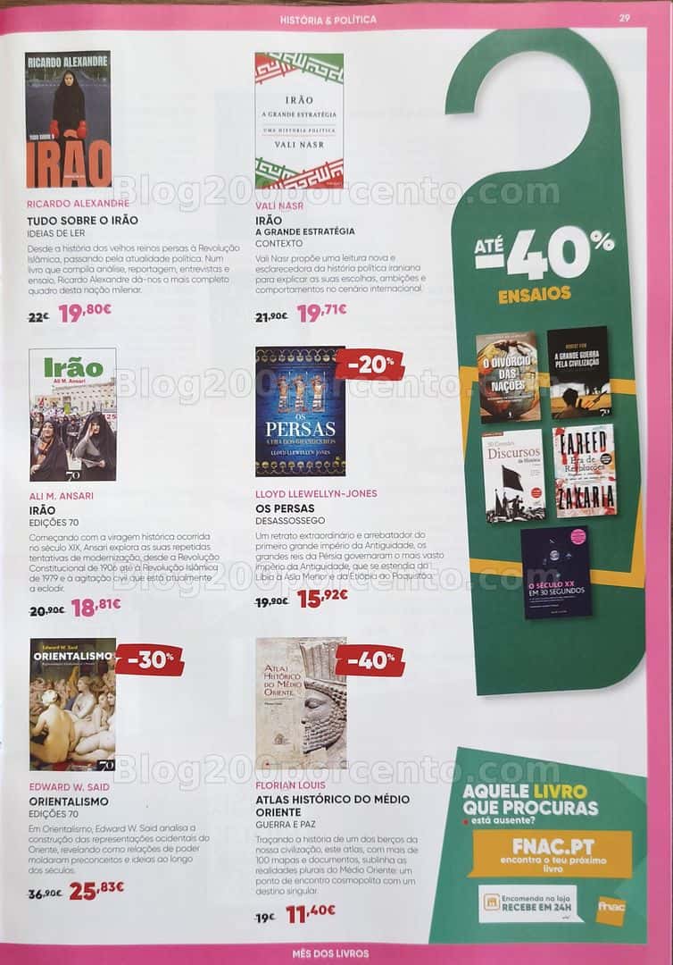 Antevisão Folheto FNAC Mês dos Livros Promoções de 16 abril a 20 maio