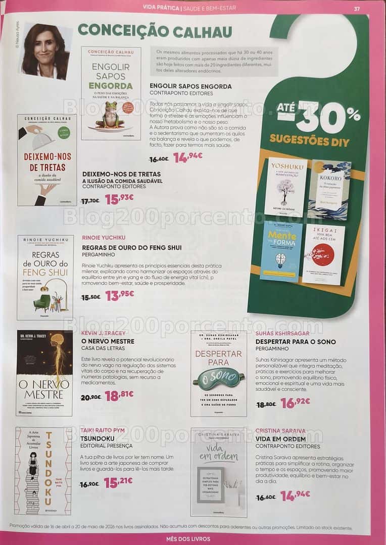 Antevisão Folheto FNAC Mês dos Livros Promoções de 16 abril a 20 maio