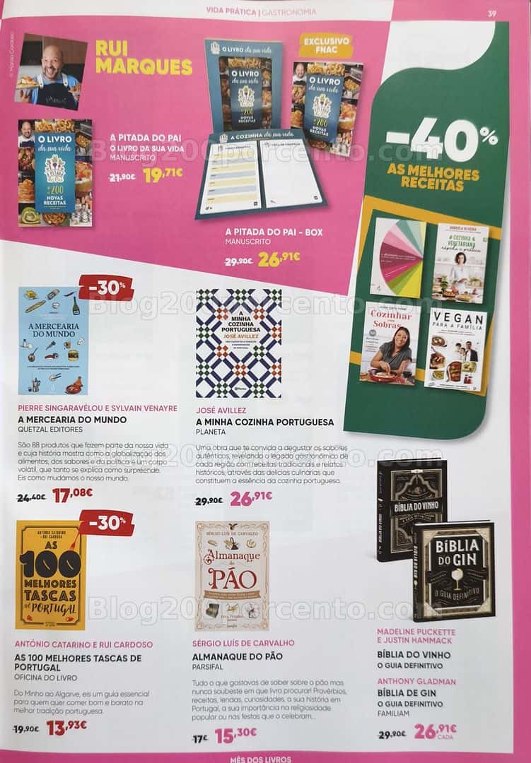 Antevisão Folheto FNAC Mês dos Livros Promoções de 16 abril a 20 maio