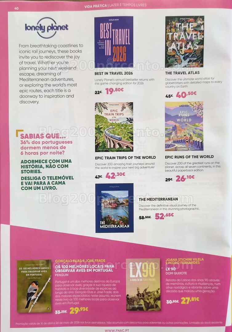 Antevisão Folheto FNAC Mês dos Livros Promoções de 16 abril a 20 maio