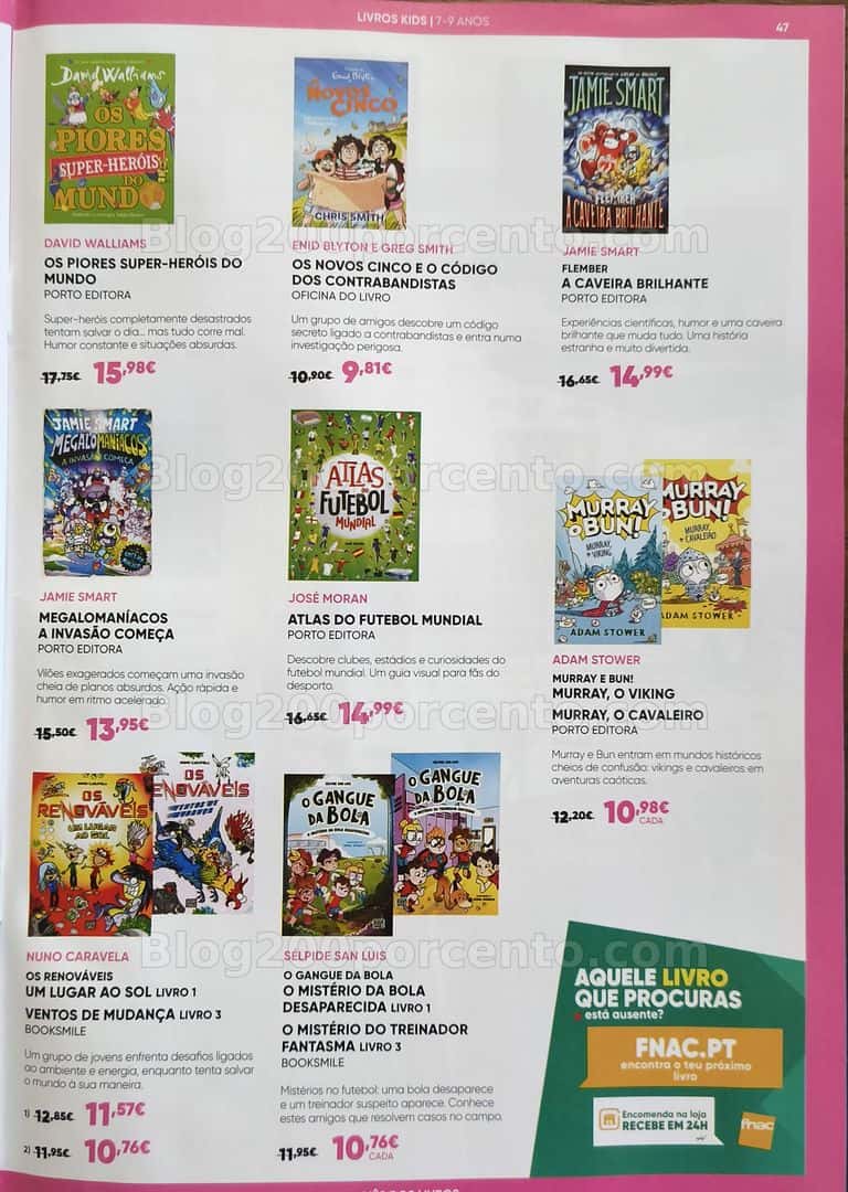 Antevisão Folheto FNAC Mês dos Livros Promoções de 16 abril a 20 maio