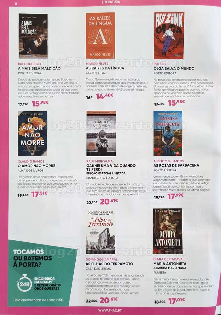 Antevisão Folheto FNAC Mês dos Livros Promoções de 16 abril a 20 maio