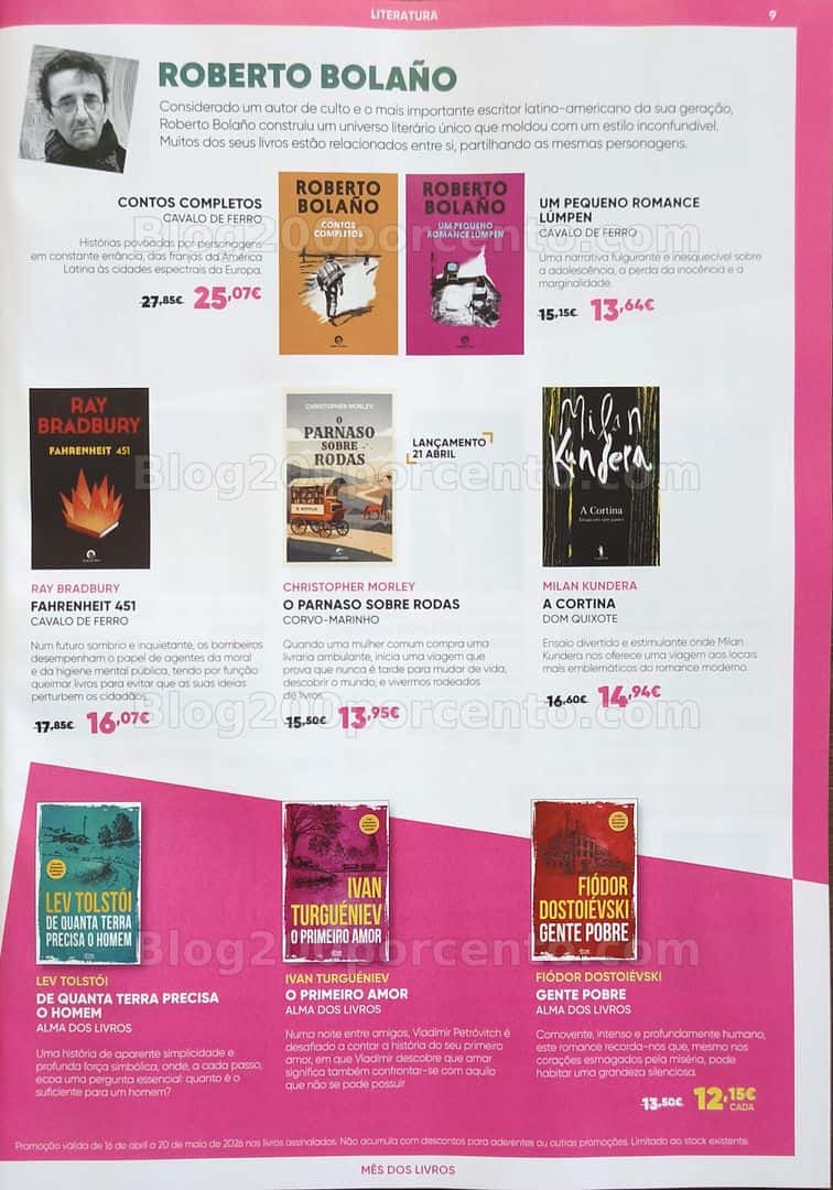 Antevisão Folheto FNAC Mês dos Livros Promoções de 16 abril a 20 maio