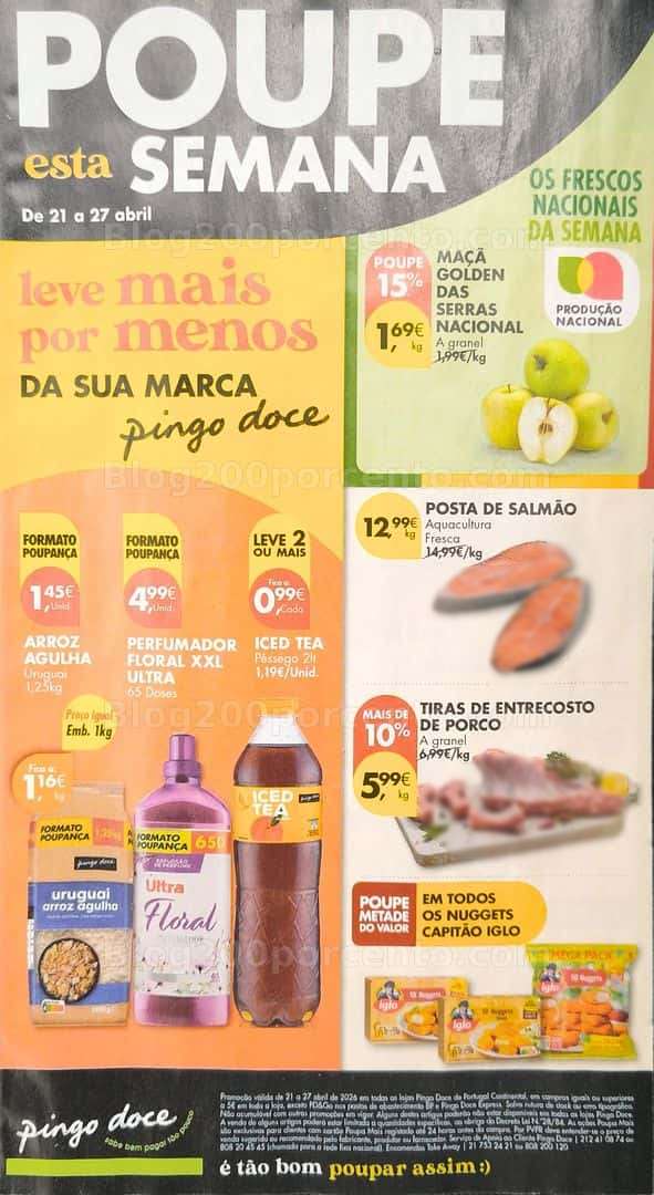 Antevisão Folheto PINGO DOCE Promoções de 21 a 27 abril