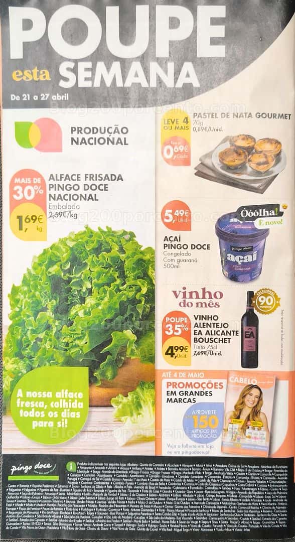 Antevisão Folheto PINGO DOCE Promoções de 21 a 27 abril