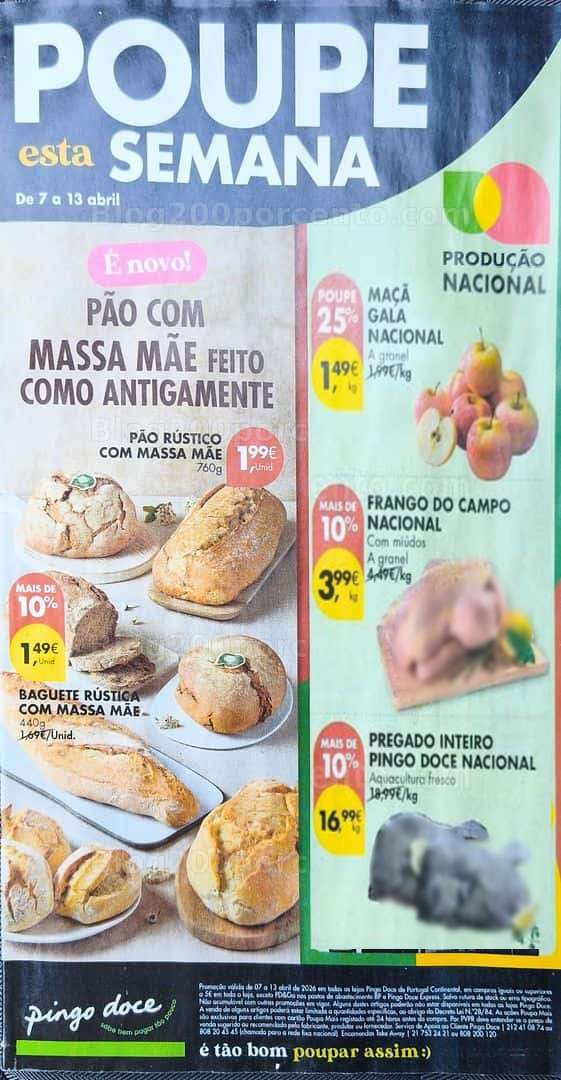 Antevisão Folheto PINGO DOCE Promoções de 7 a 13 abril
