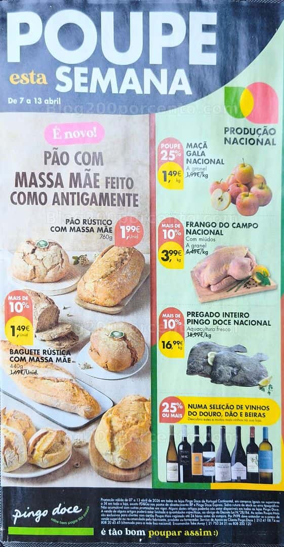 Antevisão Folheto PINGO DOCE Promoções de 7 a 13 abril