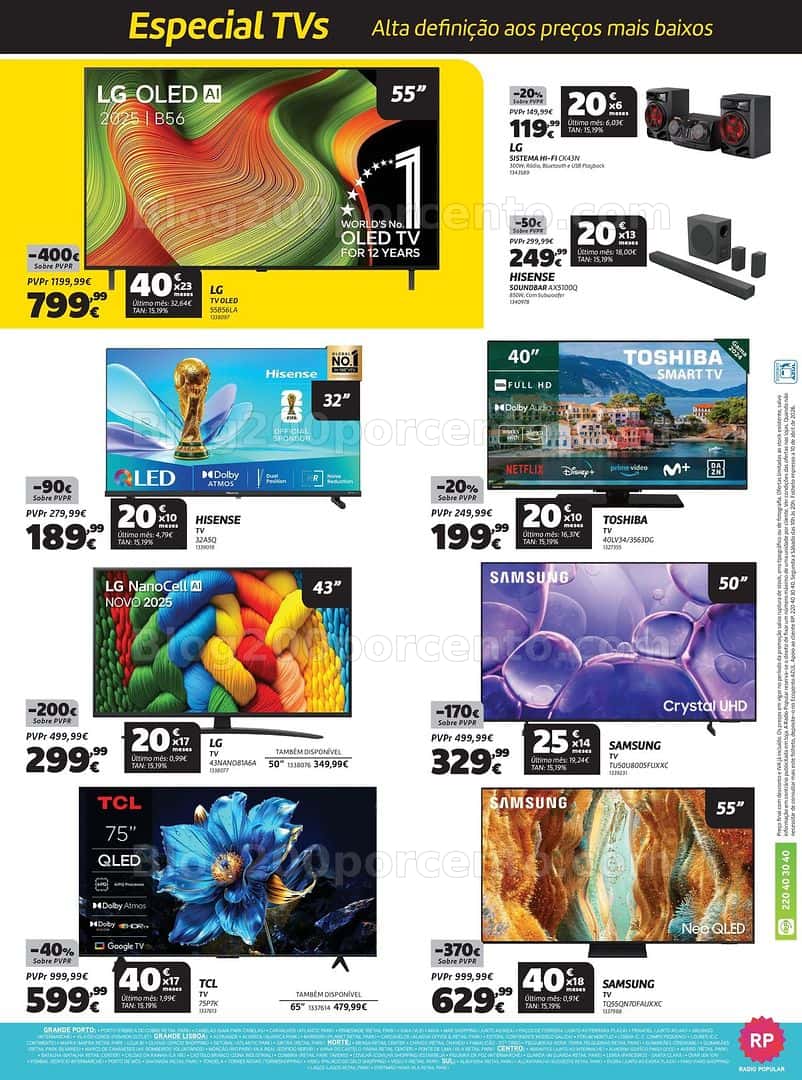 Antevisão Folheto RADIO POPULAR Promoções de 22 abril a 4 maio