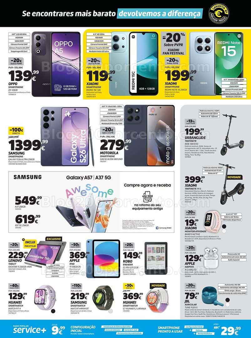 Antevisão Folheto RADIO POPULAR Promoções de 7 a 21 abril