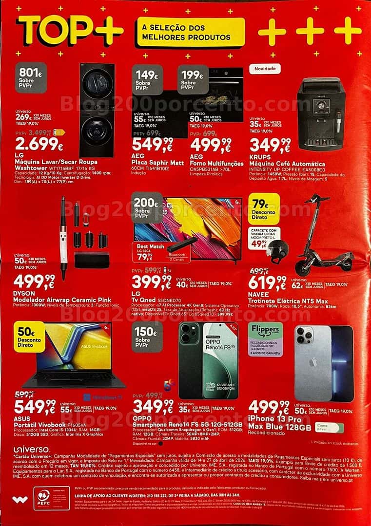 Antevisão Folheto WORTEN Promoções de 14 a 27 abril