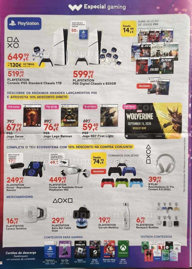 Antevisão Folheto WORTEN Promoções de 7 a 13 abril