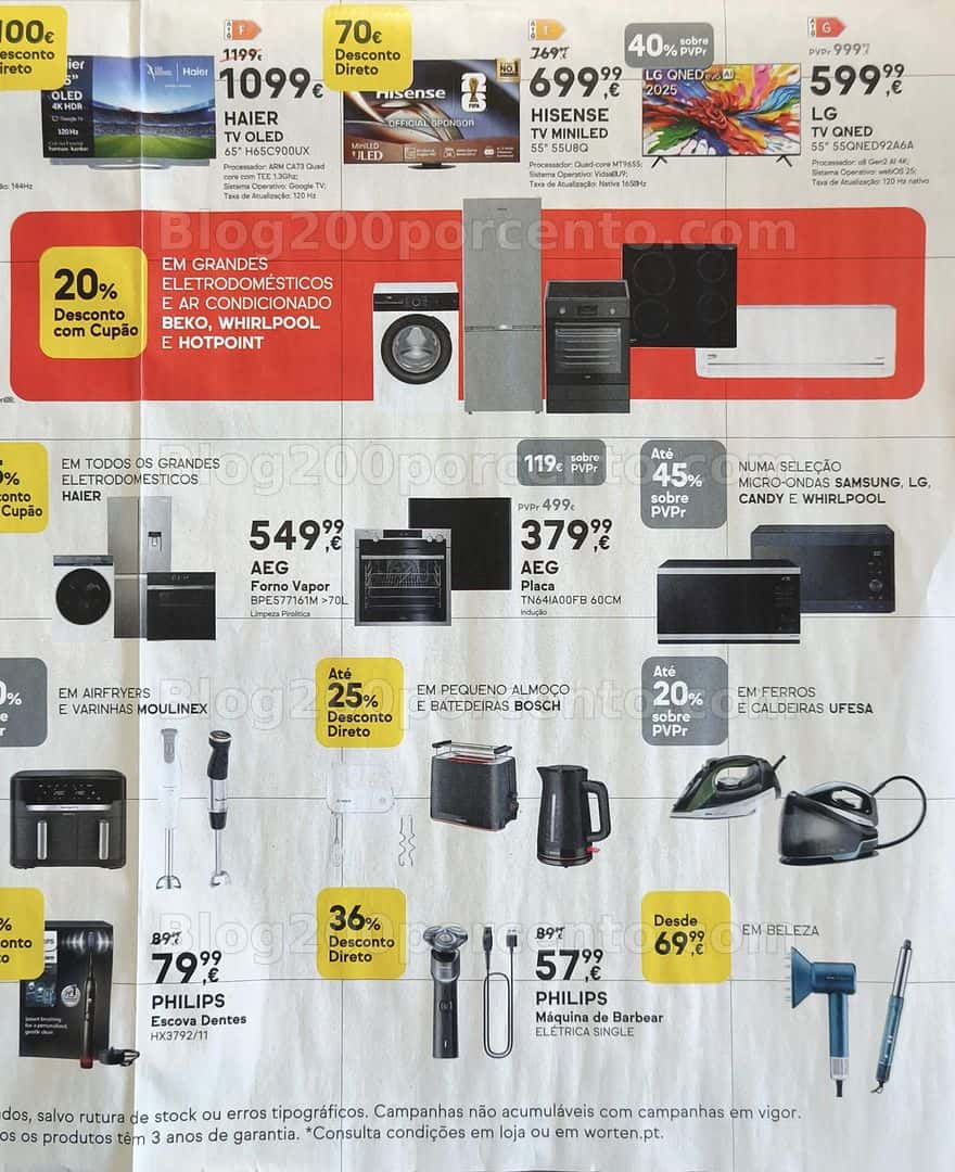 Antevisão Folheto WORTEN Mega Descontão Promoções de 24 a 27 abril