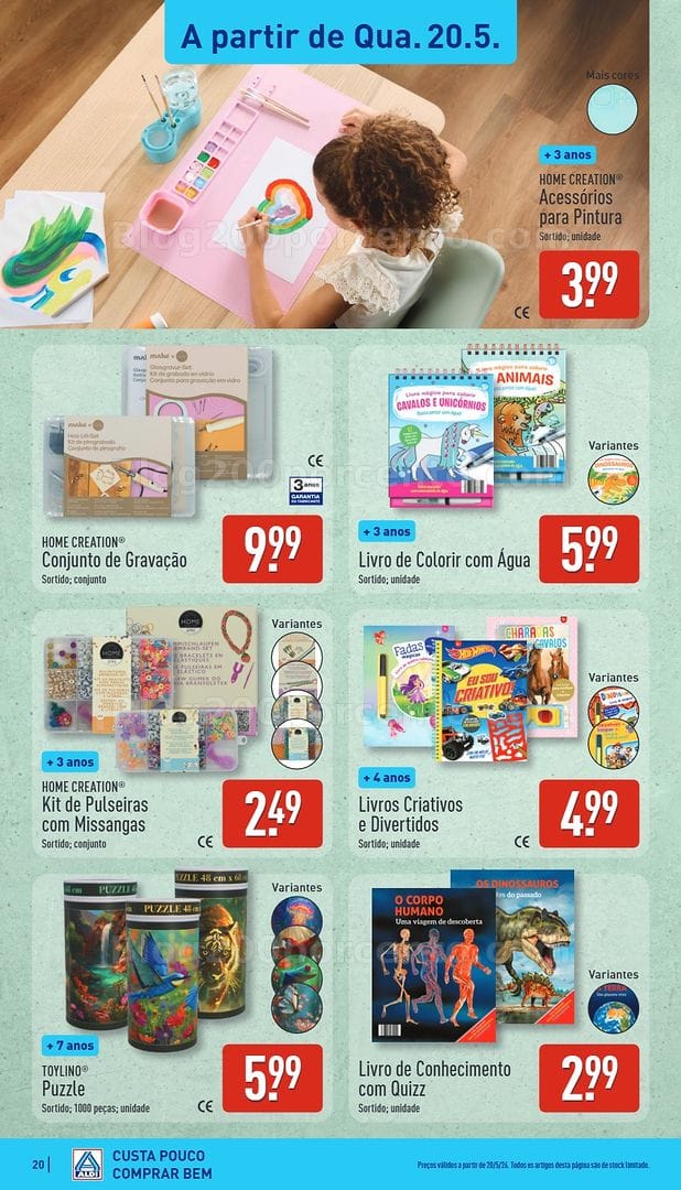 Antevisão Folheto ALDI Bazar Promoções de 20 a 24 maio - Edição Digital