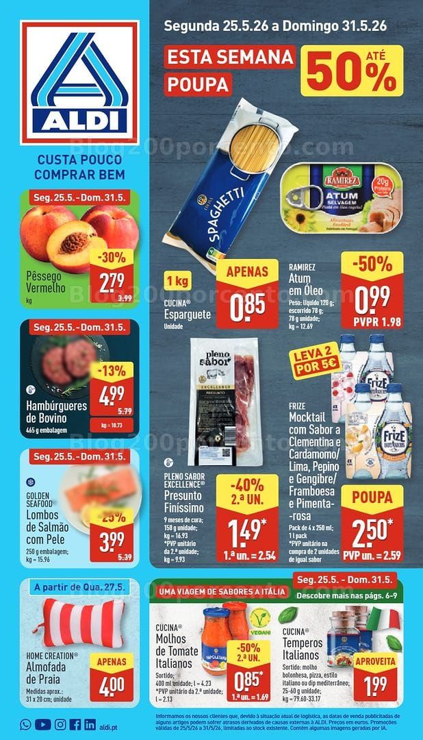 Antevisão Folheto ALDI Promoções de 25 a 31 maio