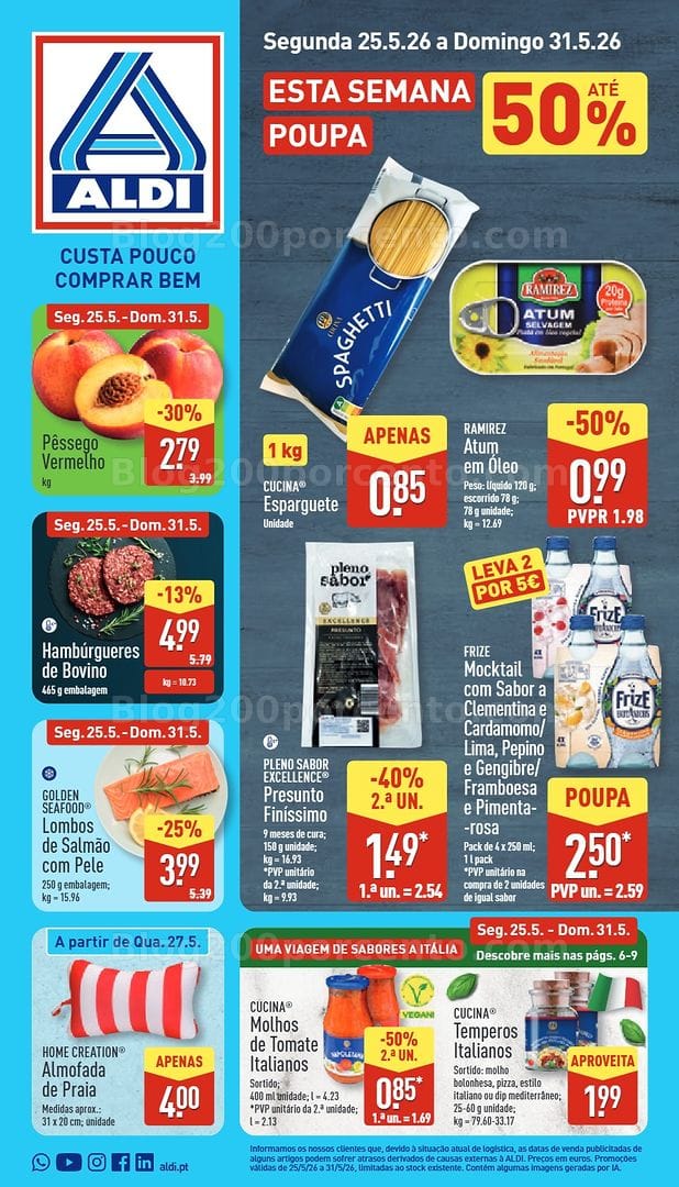 Antevisão Folheto ALDI Promoções de 25 a 31 maio