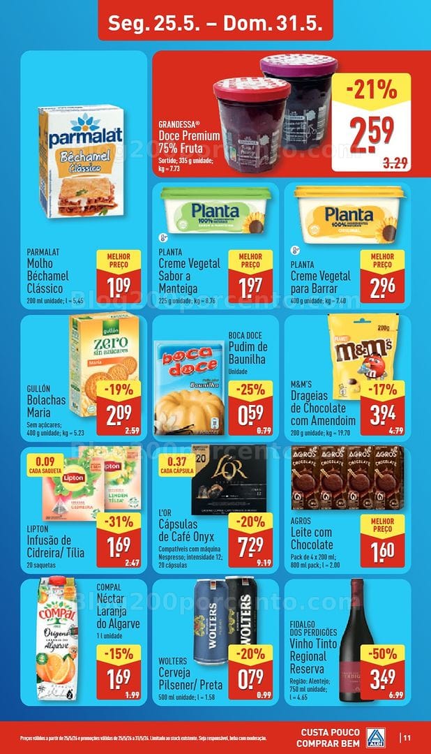 Antevisão Folheto ALDI Promoções de 25 a 31 maio