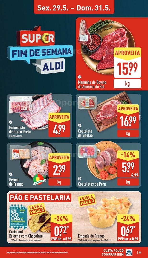 Antevisão Folheto ALDI Promoções de 25 a 31 maio
