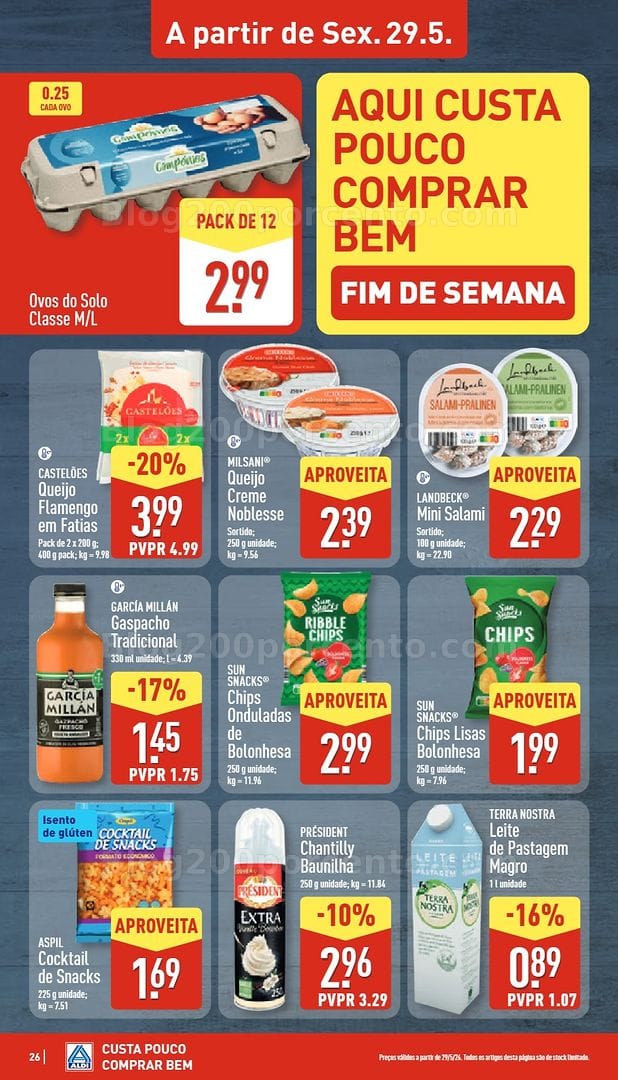 Antevisão Folheto ALDI Promoções de 25 a 31 maio