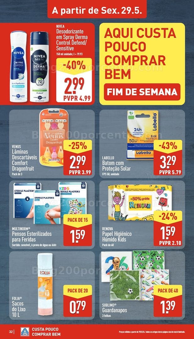 Antevisão Folheto ALDI Promoções de 25 a 31 maio