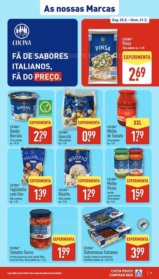 Antevisão Folheto ALDI Promoções de 25 a 31 maio