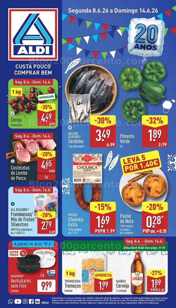 Antevisão Folheto ALDI Promoções de 8 a 14 junho - Edição Digital