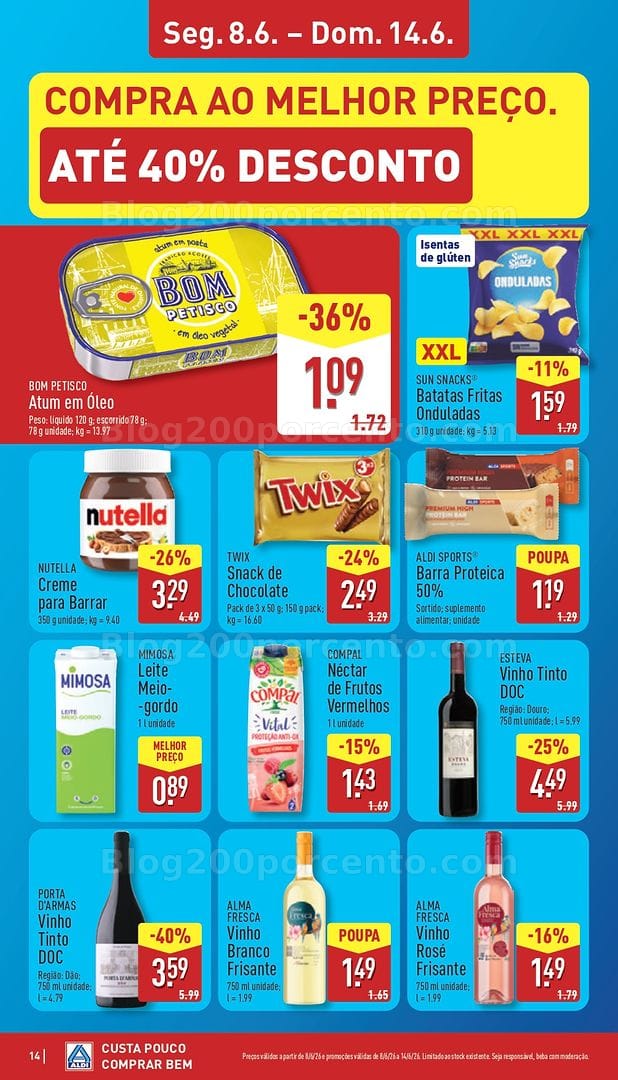 Antevisão Folheto ALDI Promoções de 8 a 14 junho - Edição Digital