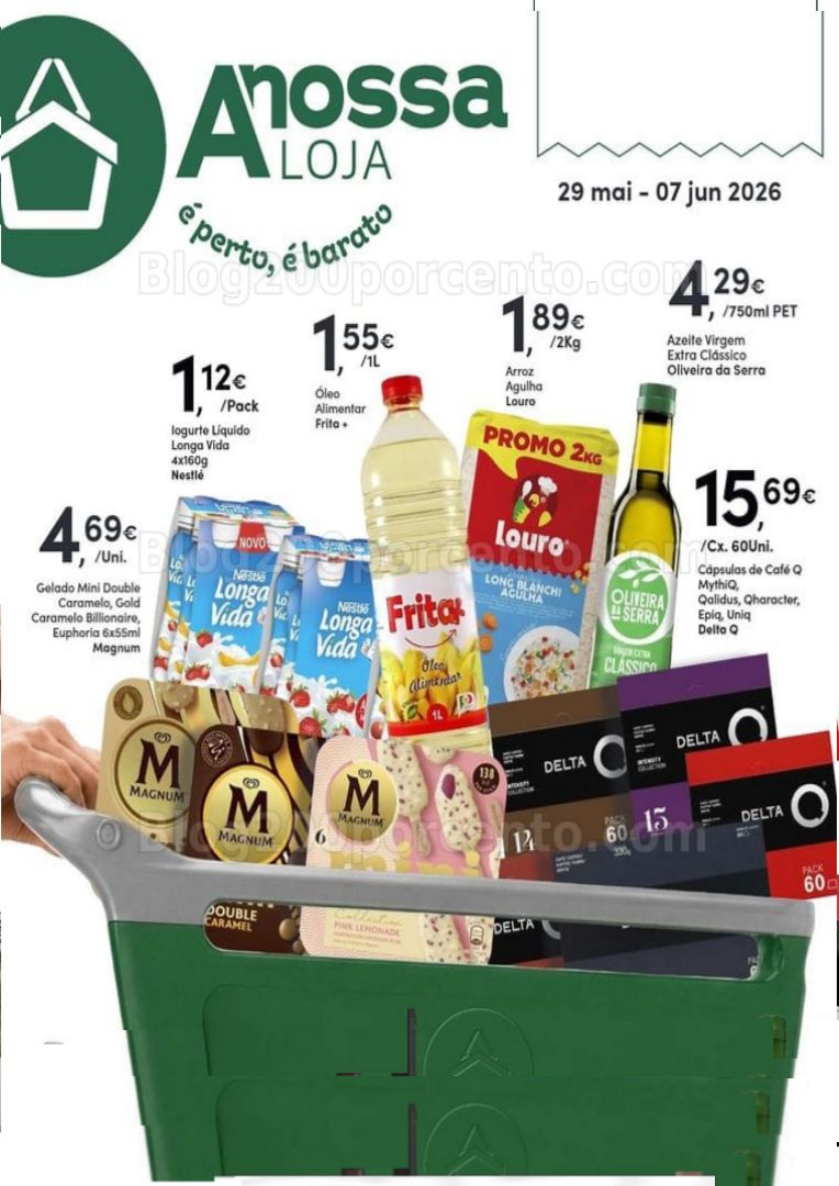 Antevisão Folheto A NOSSA LOJA Promoções de 29 maio a 7 junho