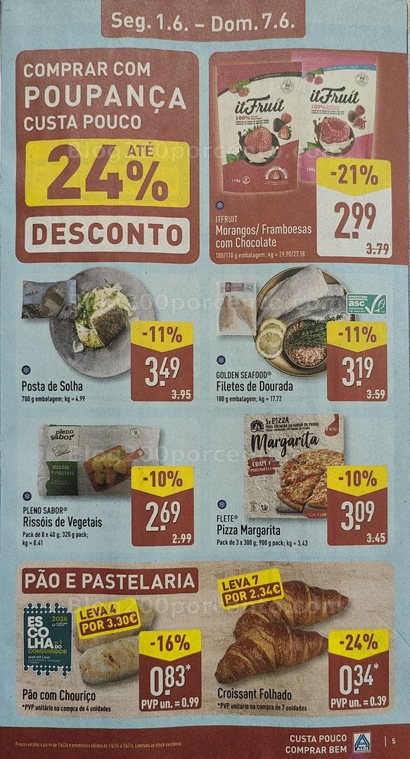 Antevisão Folheto ALDI Promoções de 1 a 7 junho