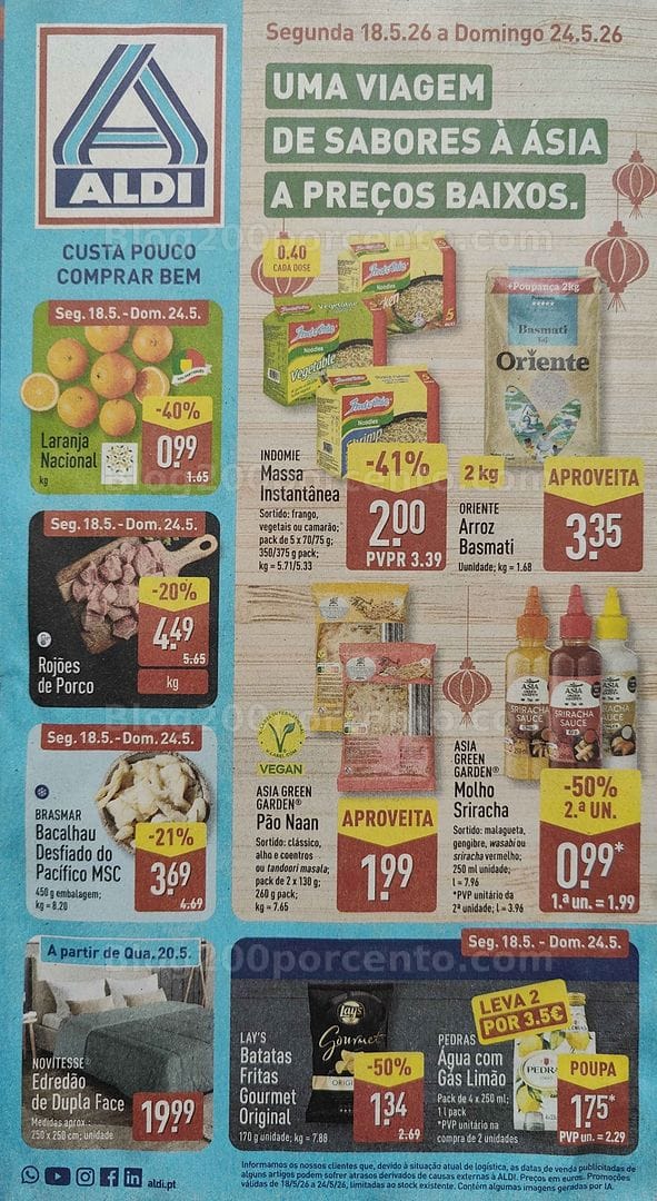 Antevisão Folheto ALDI Promoções de 18 a 24 maio