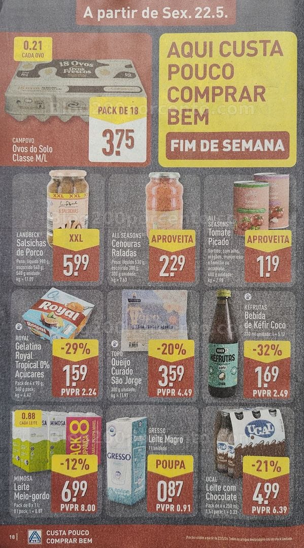 Antevisão Folheto ALDI Promoções de 18 a 24 maio