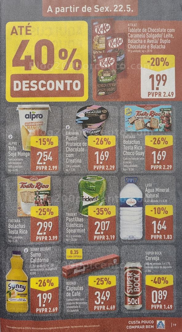 Antevisão Folheto ALDI Promoções de 18 a 24 maio