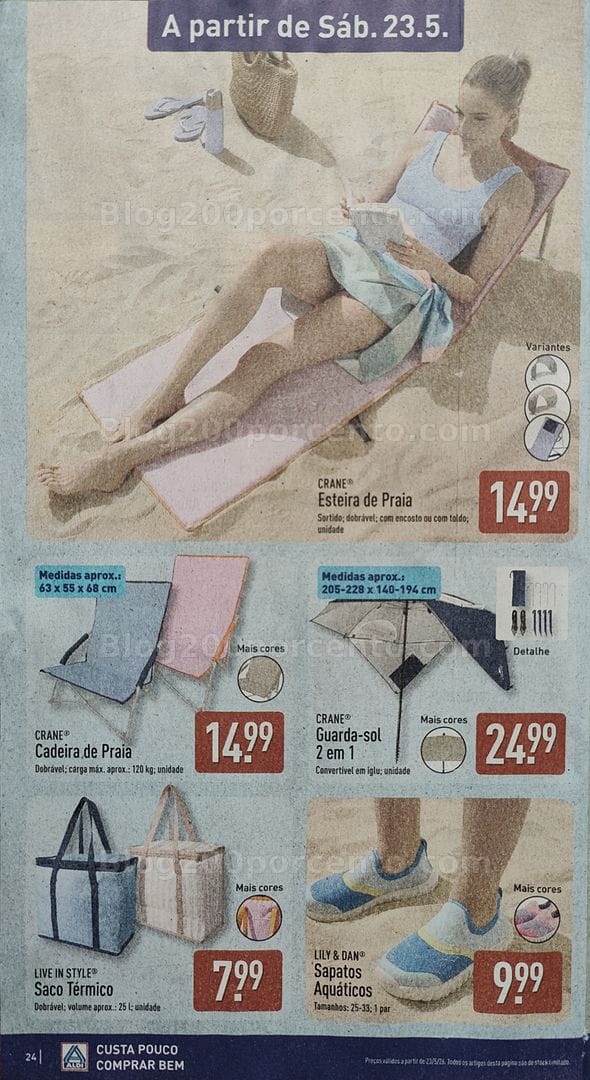 Antevisão Folheto ALDI Bazar Promoções de 23 a 24 maio
