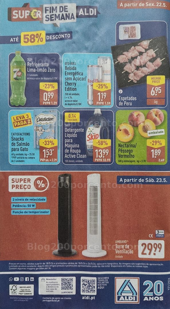 Antevisão Folheto ALDI Promoções de 18 a 24 maio