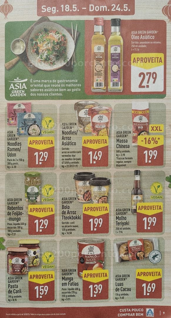 Antevisão Folheto ALDI Promoções de 18 a 24 maio
