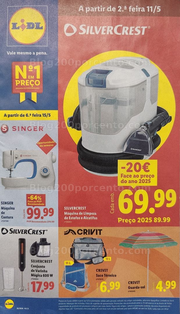 Antevisão Folheto LIDL Bazar Promoções de 11 a 21 maio