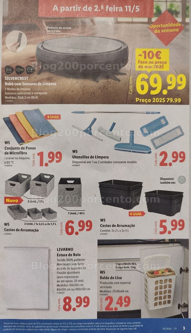 Antevisão Folheto LIDL Bazar Promoções de 11 a 21 maio