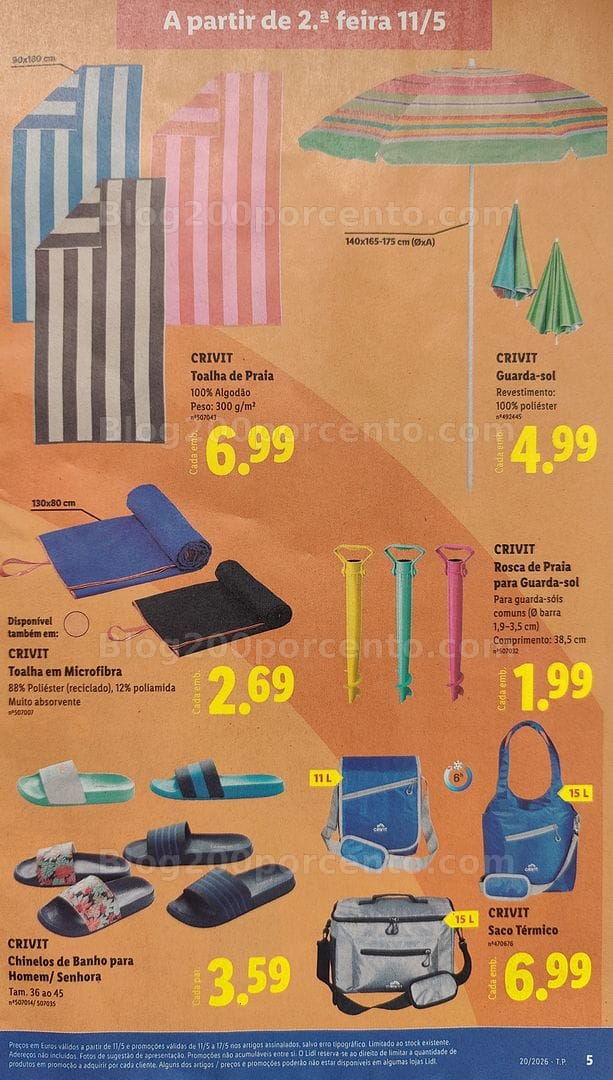 Antevisão Folheto LIDL Bazar Promoções de 11 a 21 maio