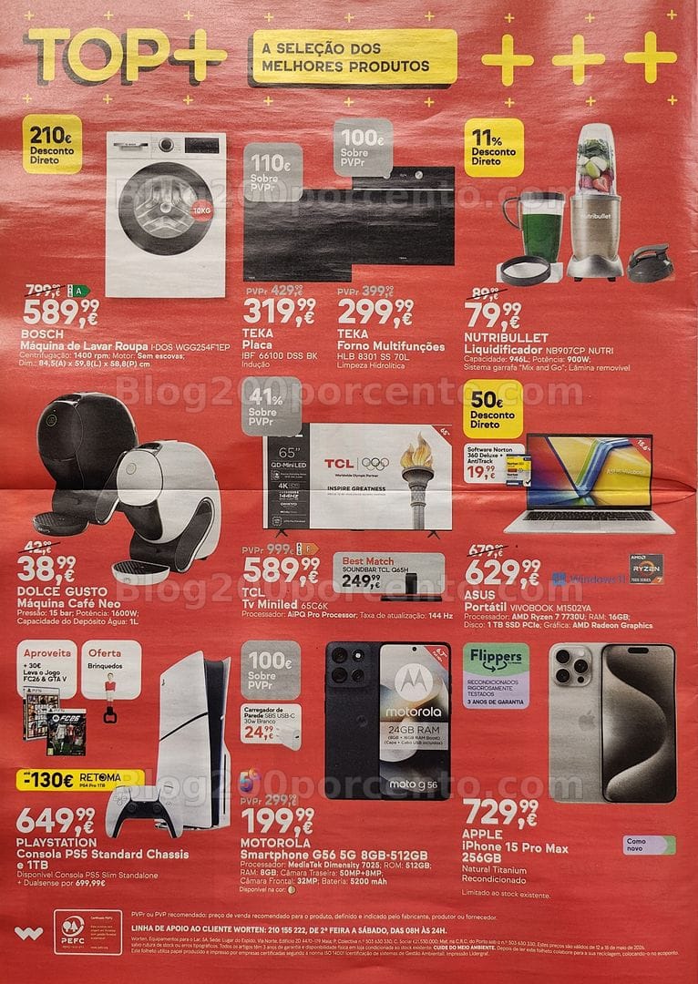 Antevisão Folheto WORTEN Promoções de 12 a 18 maio