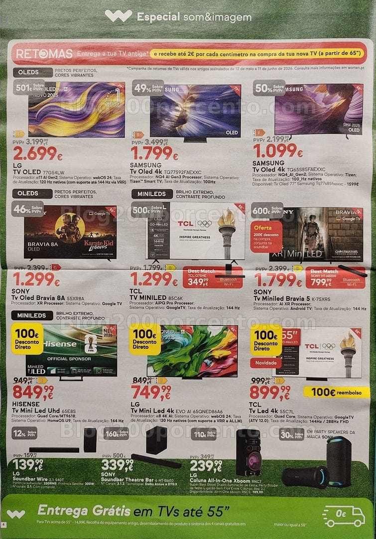 Antevisão Folheto WORTEN Promoções de 12 a 18 maio