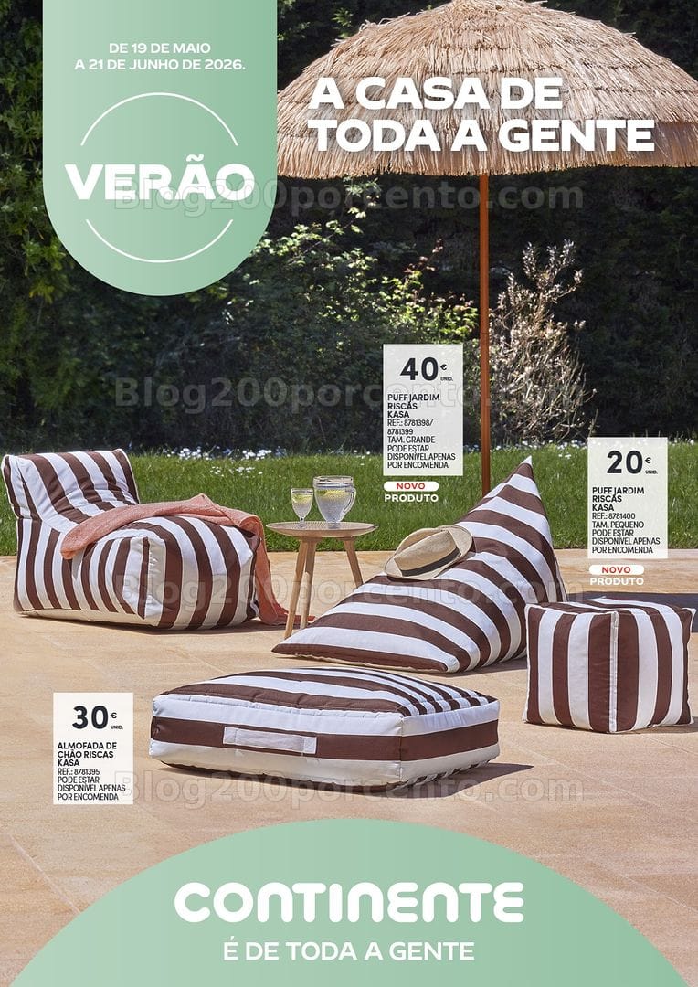 Antevisão Folheto CONTINENTE Casa Verão Promoções de 19 maio a 21 junho - Edição Digital
