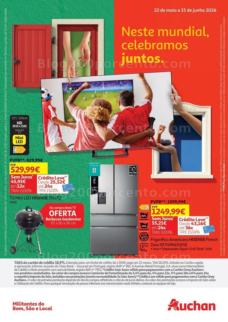 Antevisão Folheto AUCHAN Tecnologia Promoções de 22 maio a 15 junho