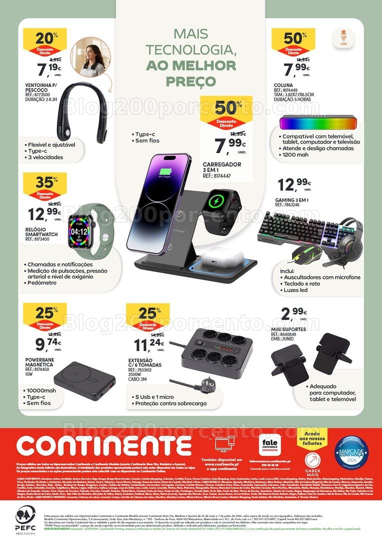 Antevisão Folheto CONTINENTE Bazarão Promoções de 26 maio a 7 junho - Edição Digital