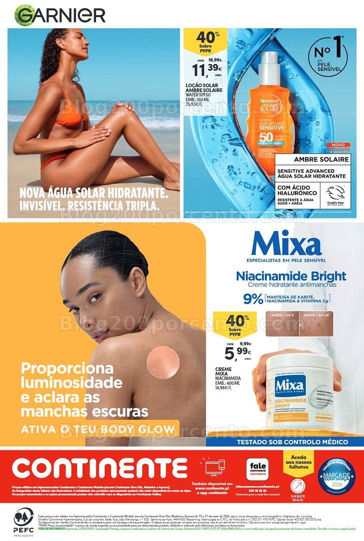 Antevisão Folheto CONTINENTE Beleza Promoções de 19 a 31 maio - Edição Digital